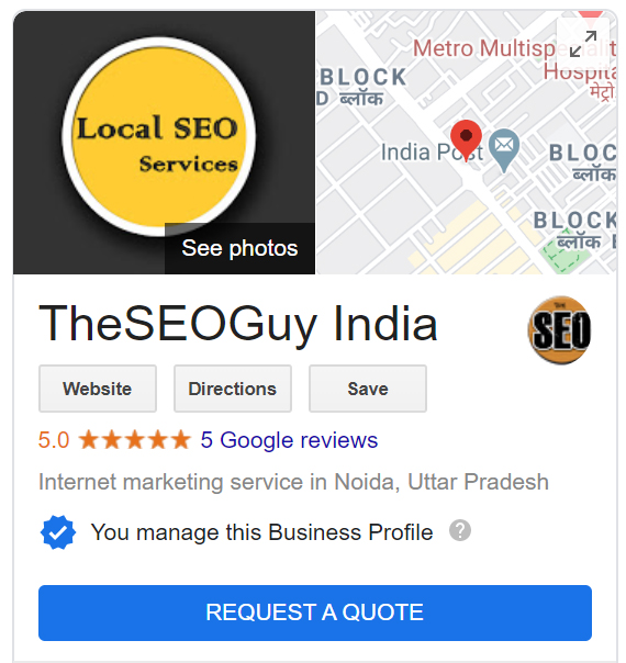 local seo services example by TheSEOGuy